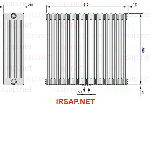 Радиатор IRSAP Tesi 61800/18 T50 CL 01